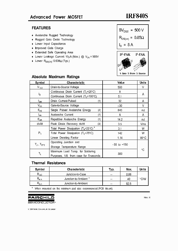 IRF840S_5843681.PDF Datasheet