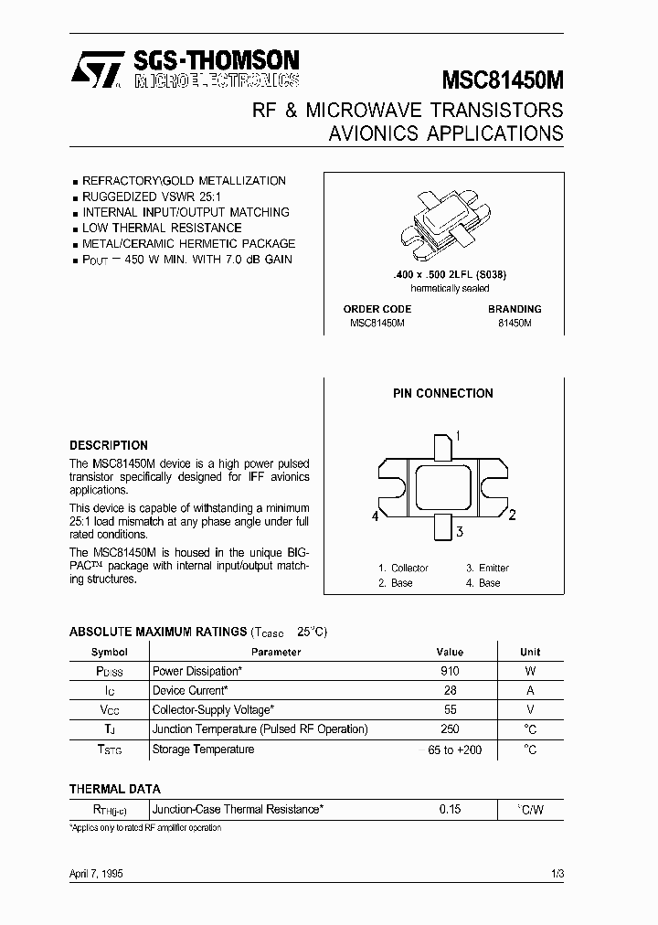 MSC81450M_5844263.PDF Datasheet