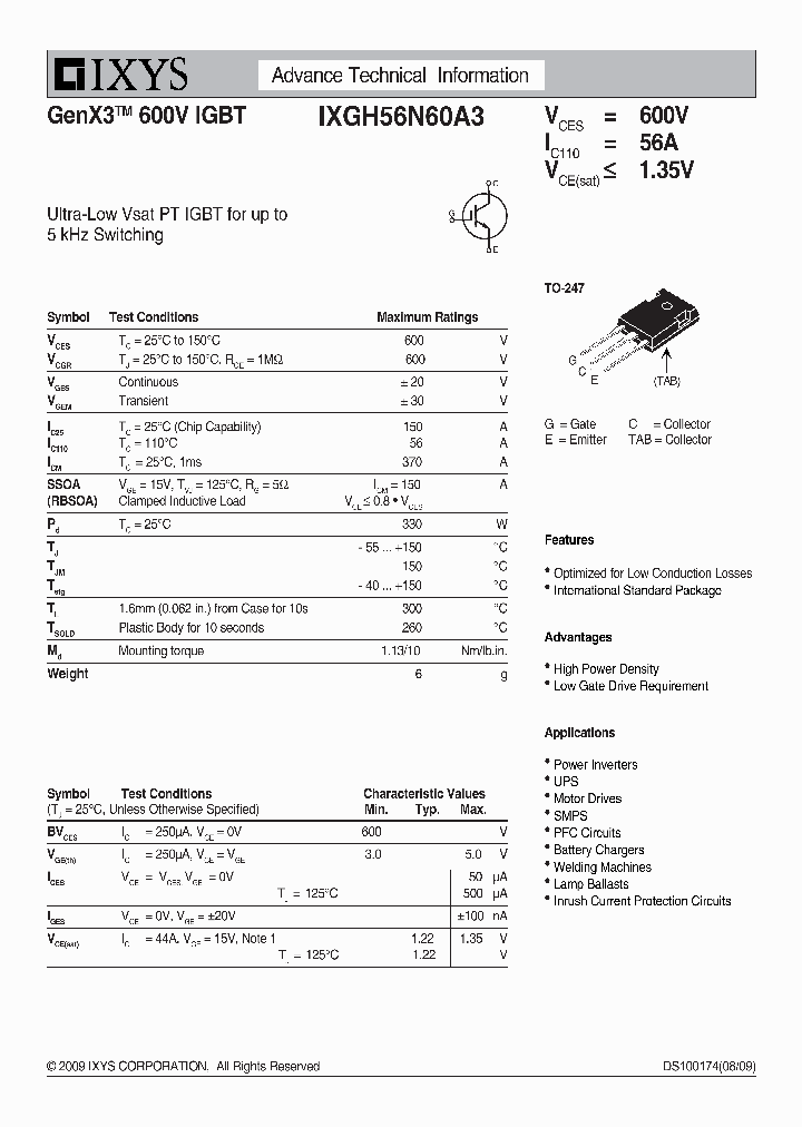 IXGH56N60A3_5846721.PDF Datasheet