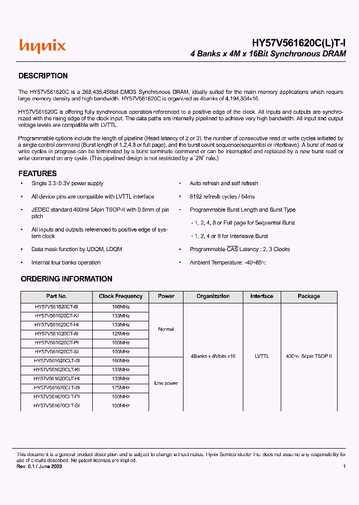 HY57V561620CLTP-6I_5847931.PDF Datasheet