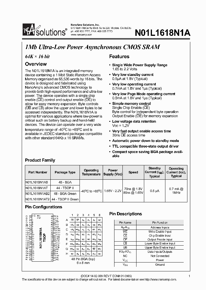 N01L1618N1A_5845172.PDF Datasheet