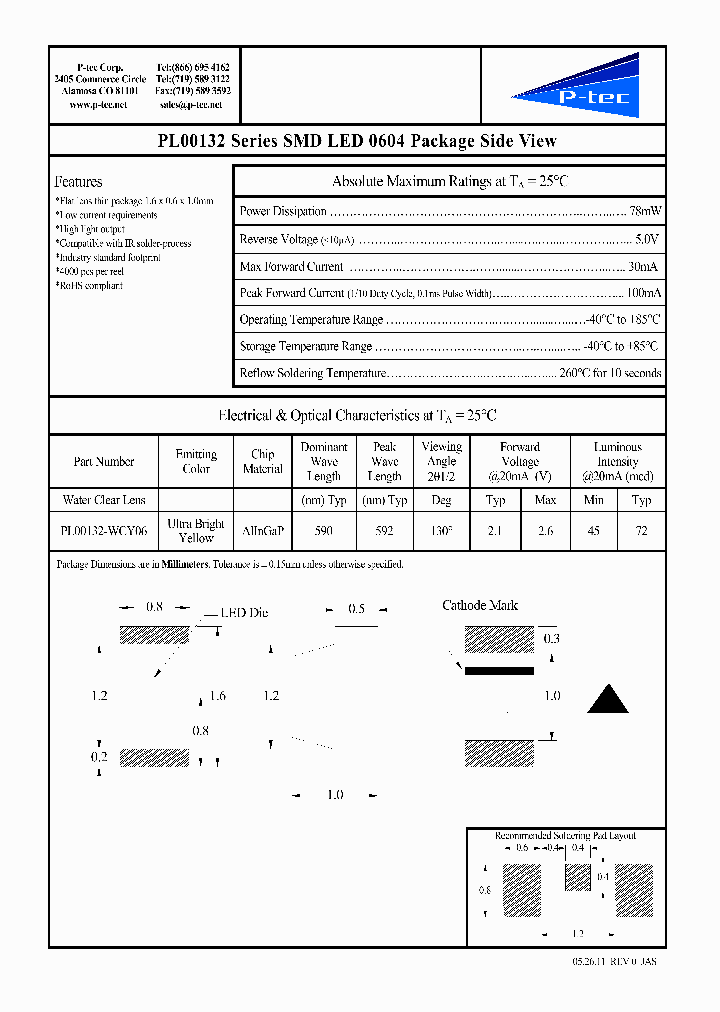 PL00132-WCY06_5848511.PDF Datasheet