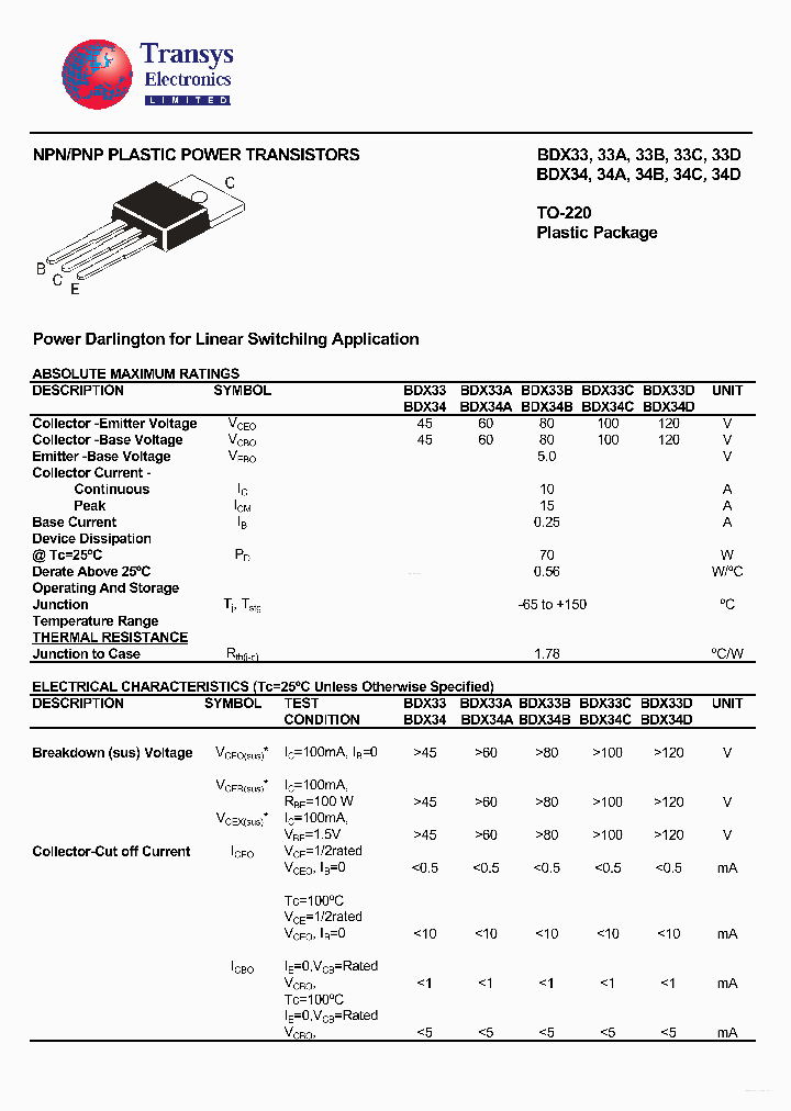 BDX34_5850088.PDF Datasheet