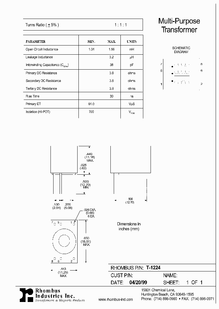 T-1224_5851895.PDF Datasheet
