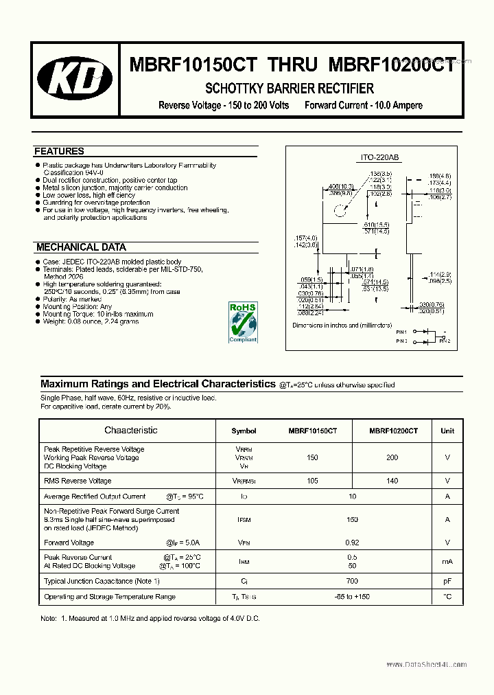 MBRF10150CT_5854035.PDF Datasheet