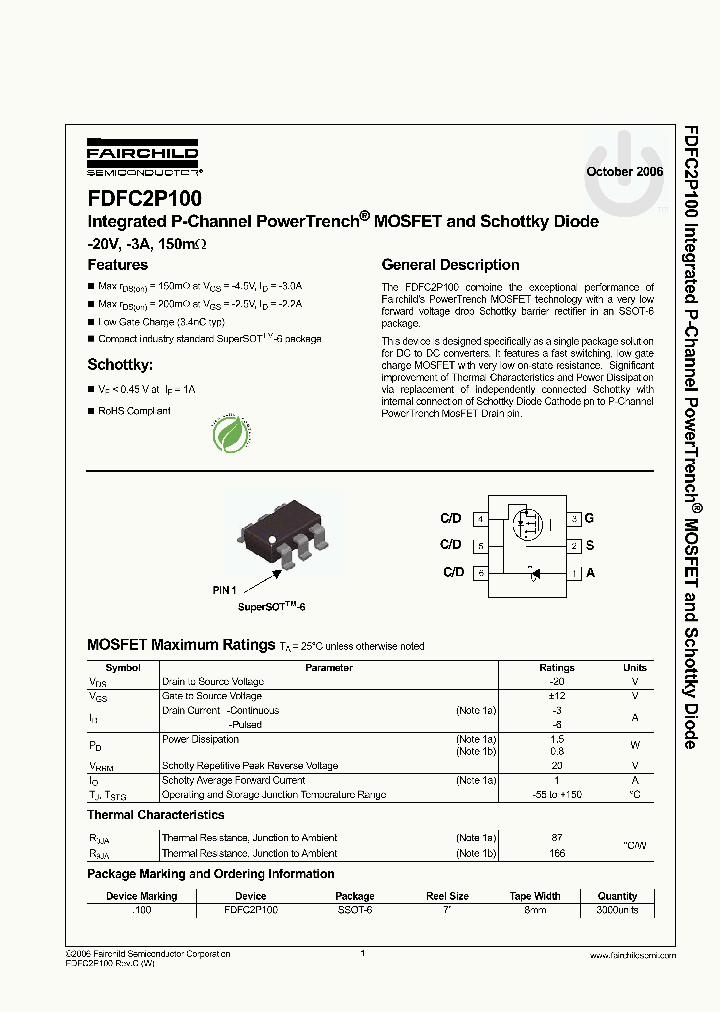 FDFC2P100_5859168.PDF Datasheet