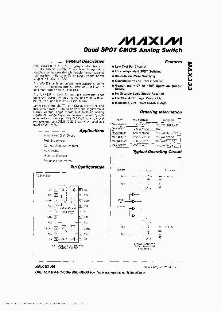 MAX333MJPHR_5863028.PDF Datasheet