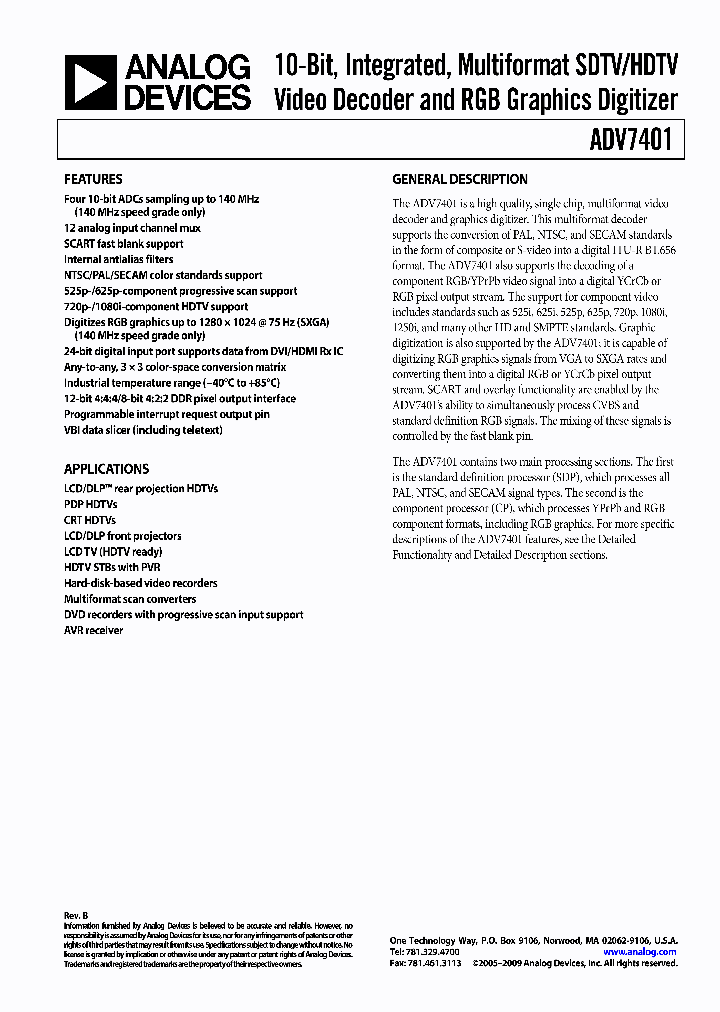 ADV7401BSTZ-110_5864072.PDF Datasheet