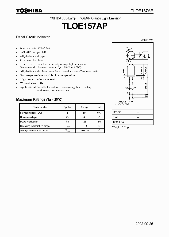 TLOE157AP_5866138.PDF Datasheet