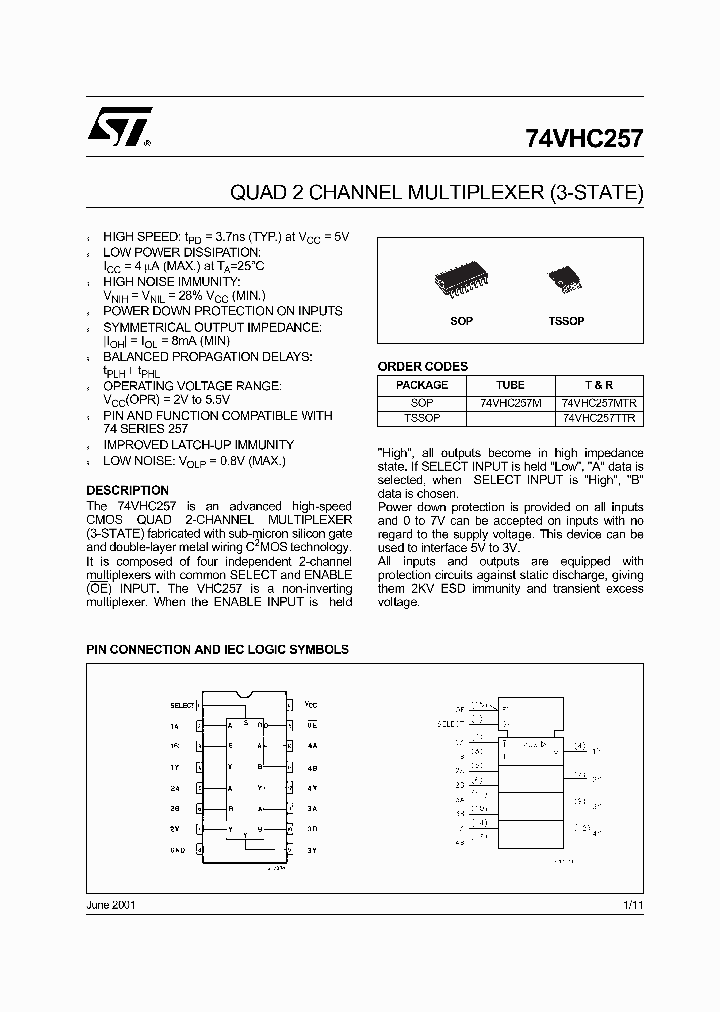 74VHC257M_5867801.PDF Datasheet