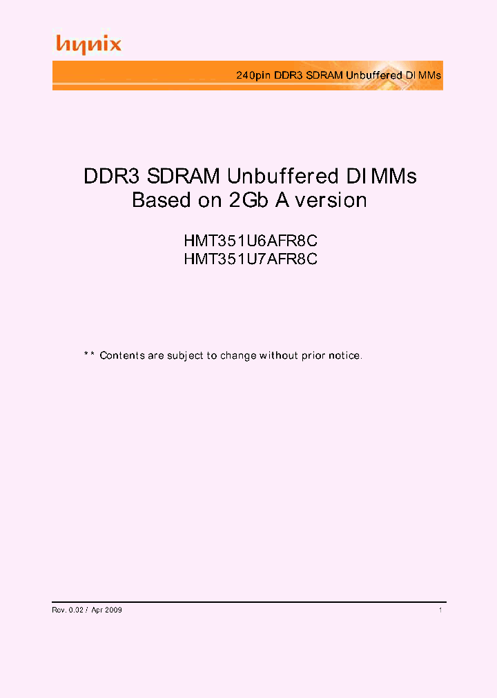 HMT351U7AFR8C-H9_5869220.PDF Datasheet