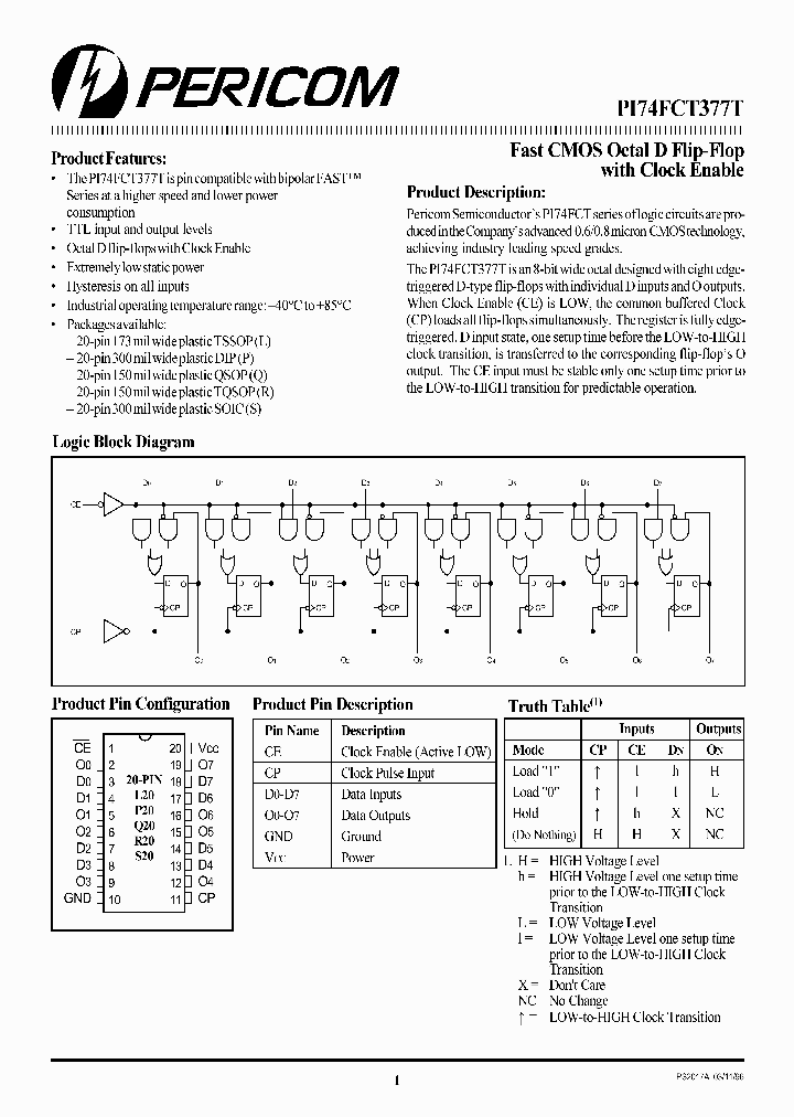 PI74FCT377ATR_5871989.PDF Datasheet