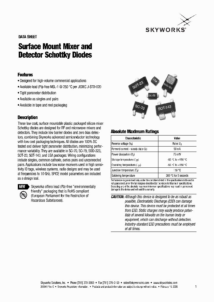 SMS7630_5869185.PDF Datasheet