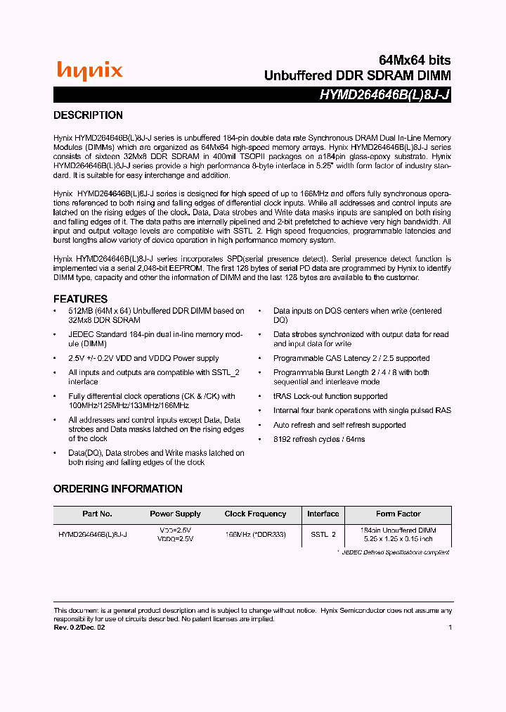 HYMD264646B8J_5873668.PDF Datasheet