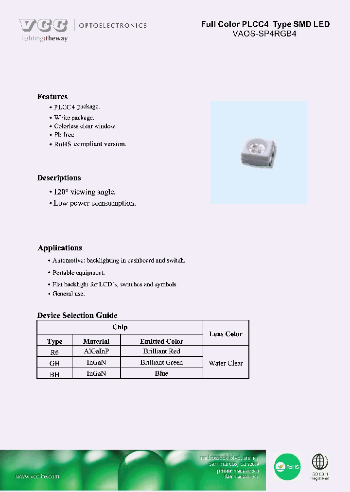 VAOS-SP4RGB4_5874323.PDF Datasheet