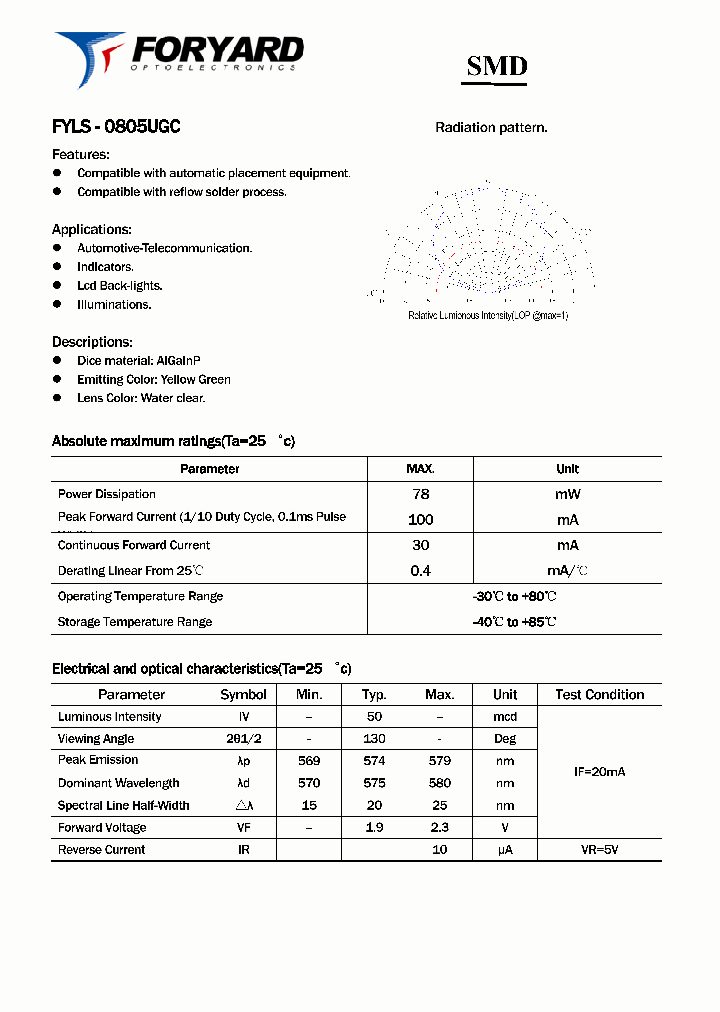 FYLS-0805UGC_5877914.PDF Datasheet