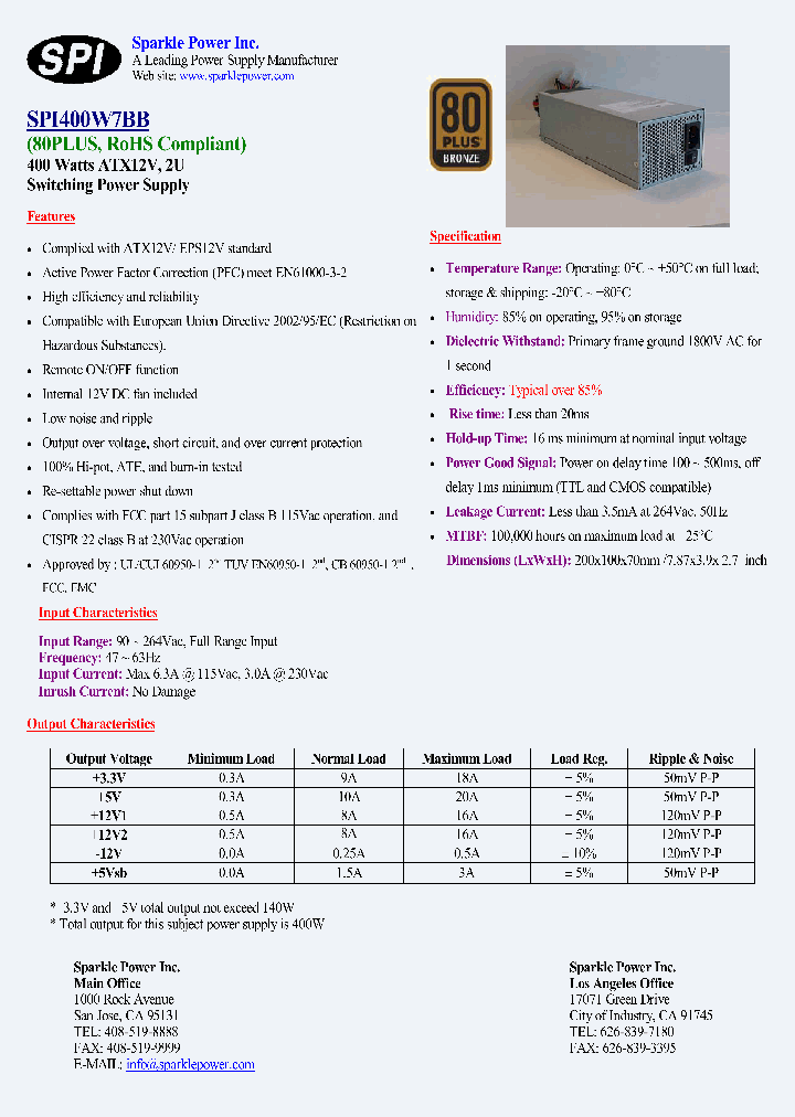 SPI400W7BB_5880159.PDF Datasheet