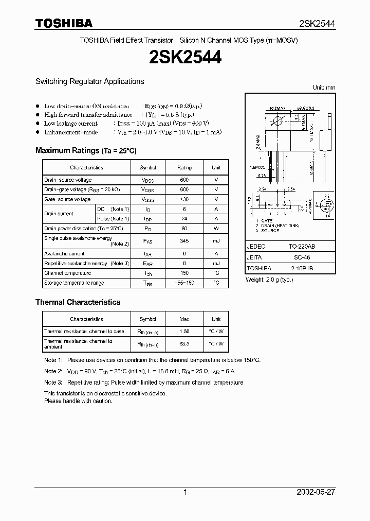2SK2544_5883938.PDF Datasheet