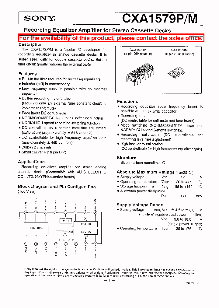 CXA1579PM_5884201.PDF Datasheet