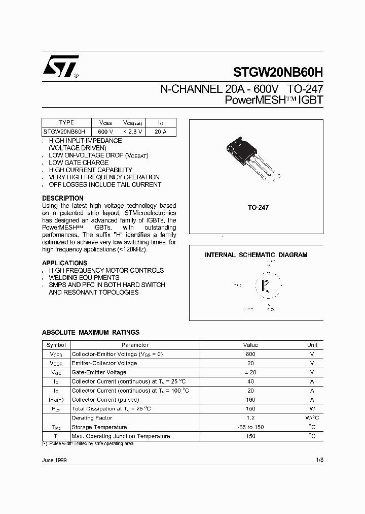 STGW20NB60H_5884169.PDF Datasheet
