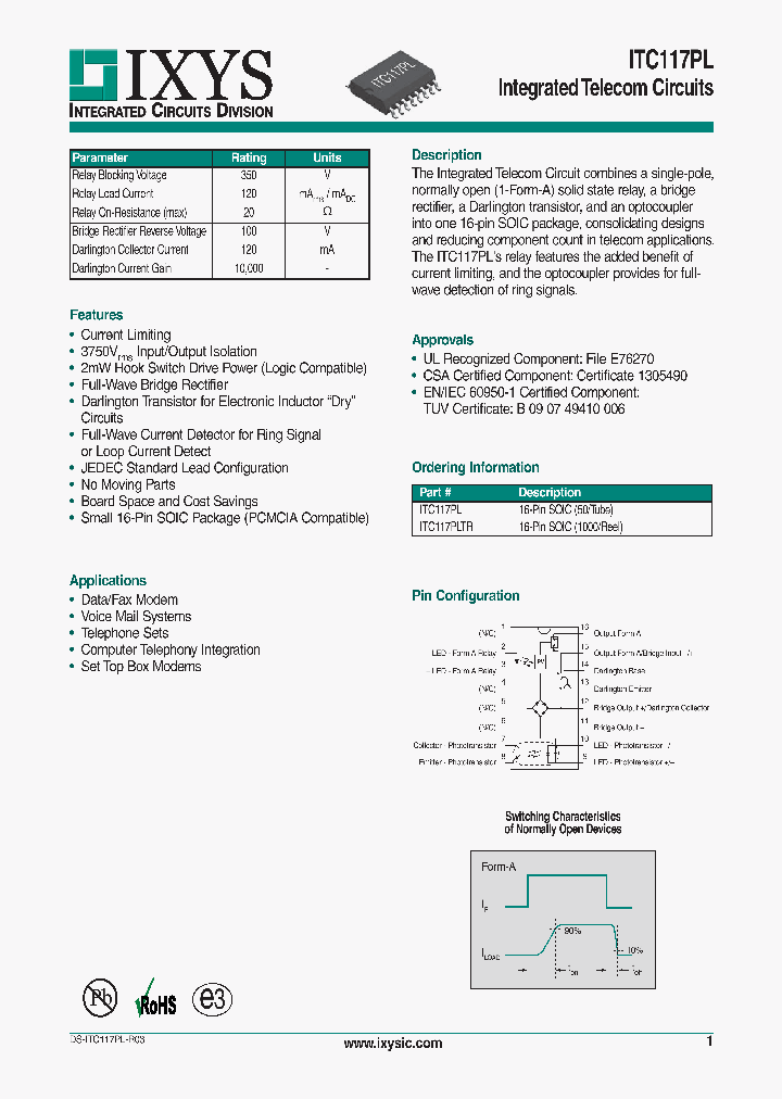 ITC117PL_5885765.PDF Datasheet