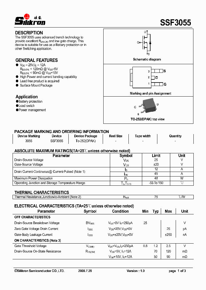 SSF3055_5886681.PDF Datasheet