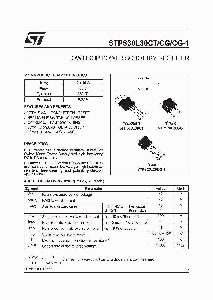 STPS30L30CG-1_5887877.PDF Datasheet
