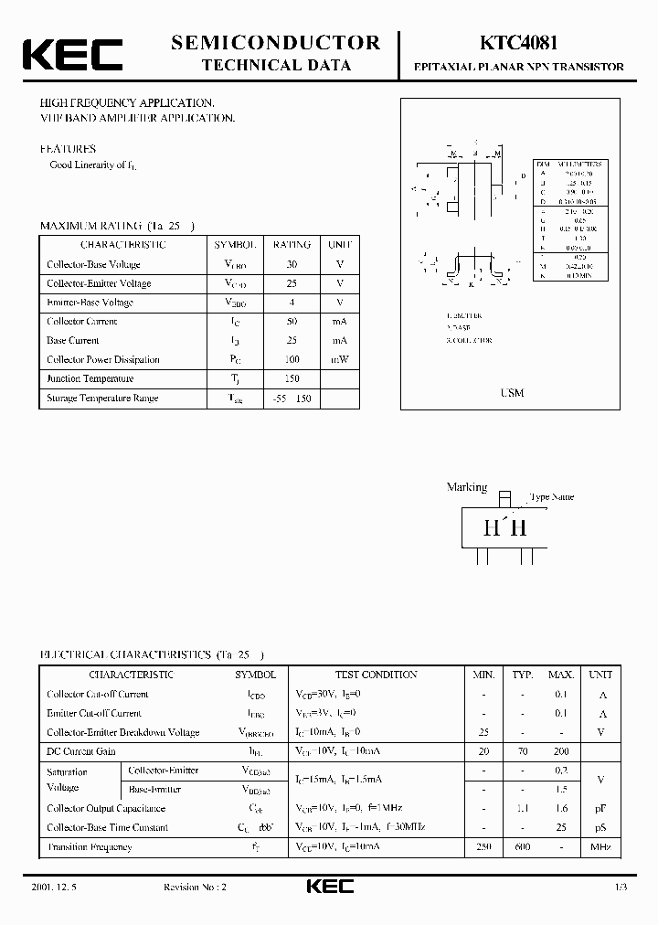 KTC4081_5888283.PDF Datasheet