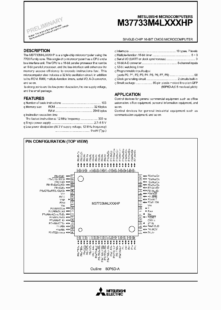 M37733M4LXXXHP_5888487.PDF Datasheet