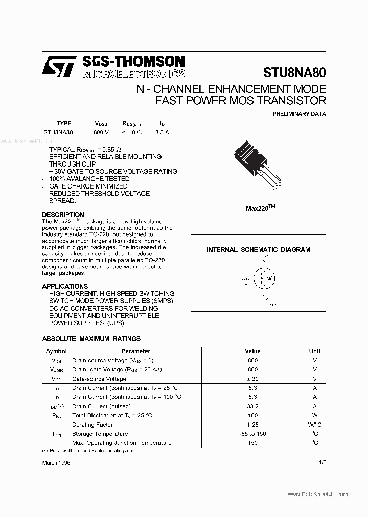 STU8NA80_5877149.PDF Datasheet