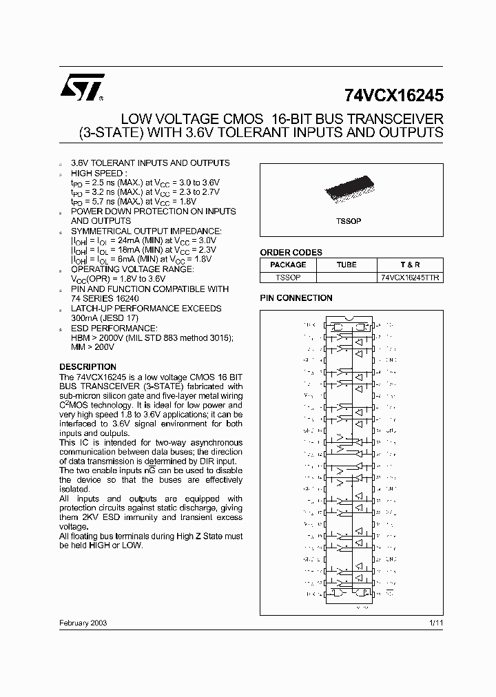74VCX16245TTR_5890090.PDF Datasheet