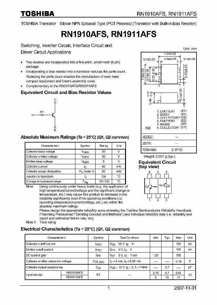 RN1910AFS_5891963.PDF Datasheet