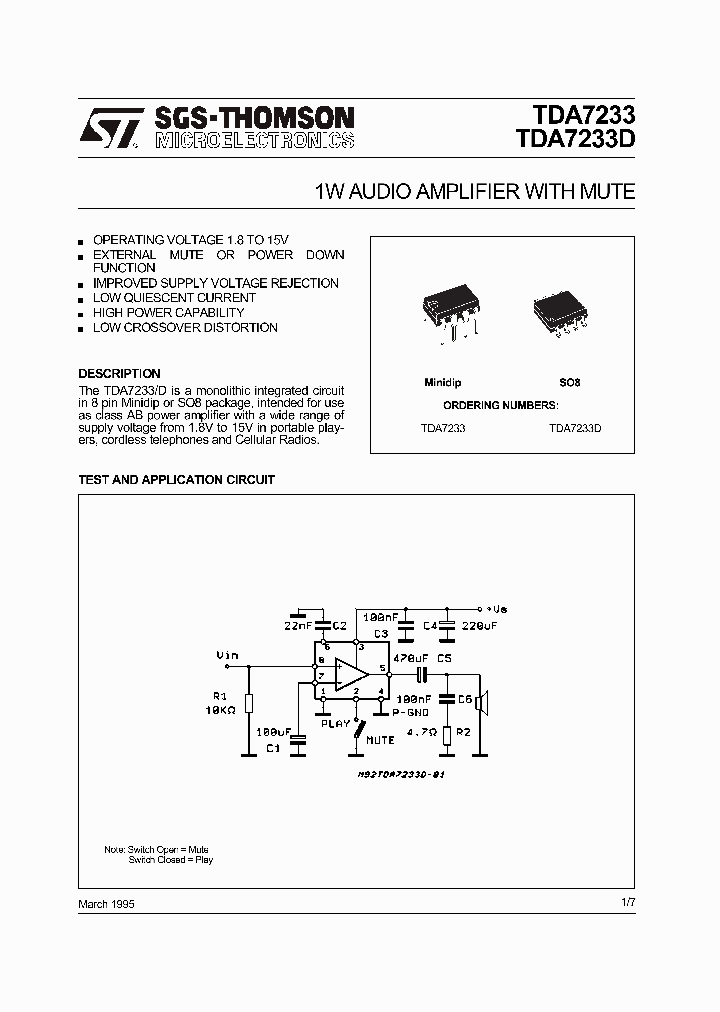 TDA7233D_5899219.PDF Datasheet