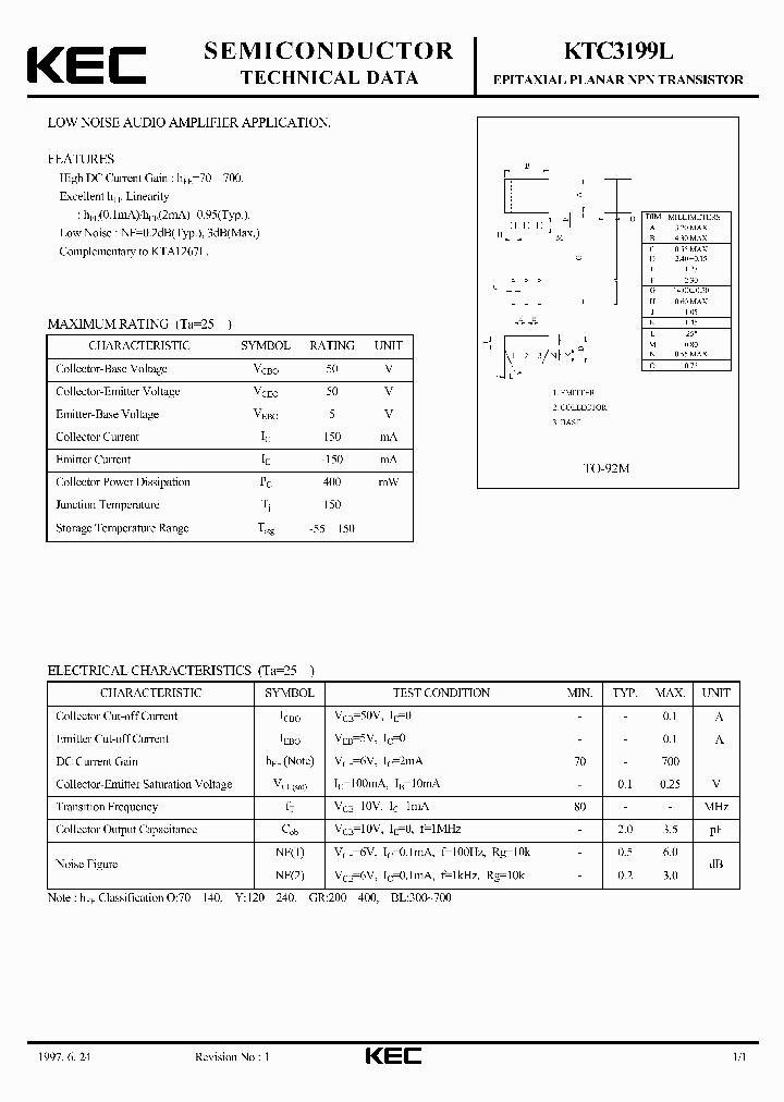 KTC3199L_5900170.PDF Datasheet