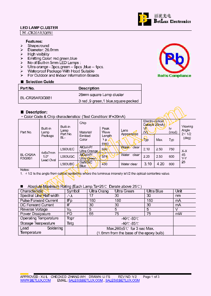 BL-CR26AR3G9B1_5903382.PDF Datasheet