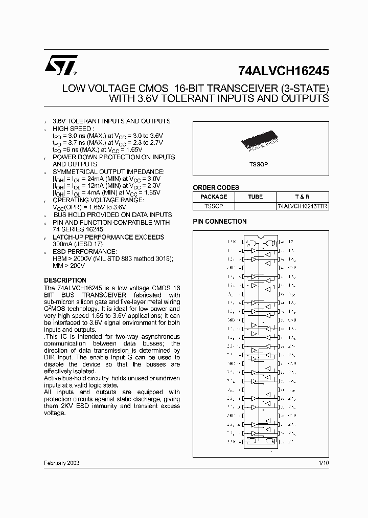 74ALVCH16245T_5896825.PDF Datasheet