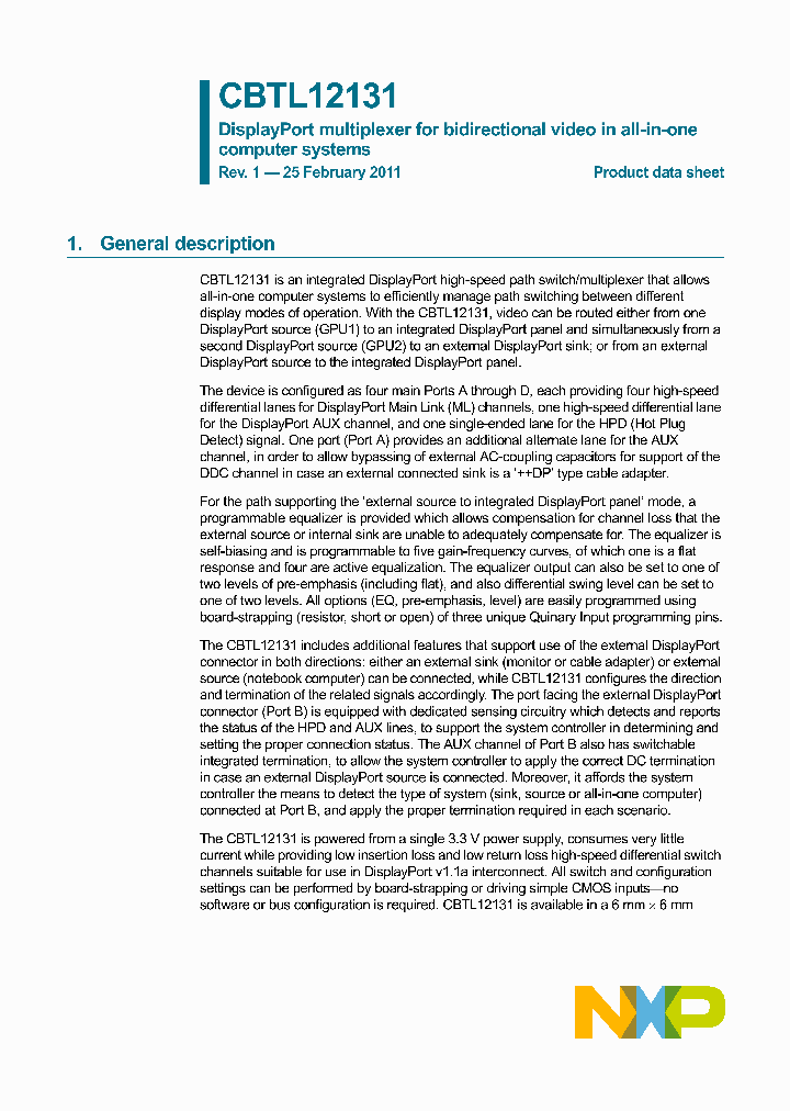 CBTL12131_5904864.PDF Datasheet