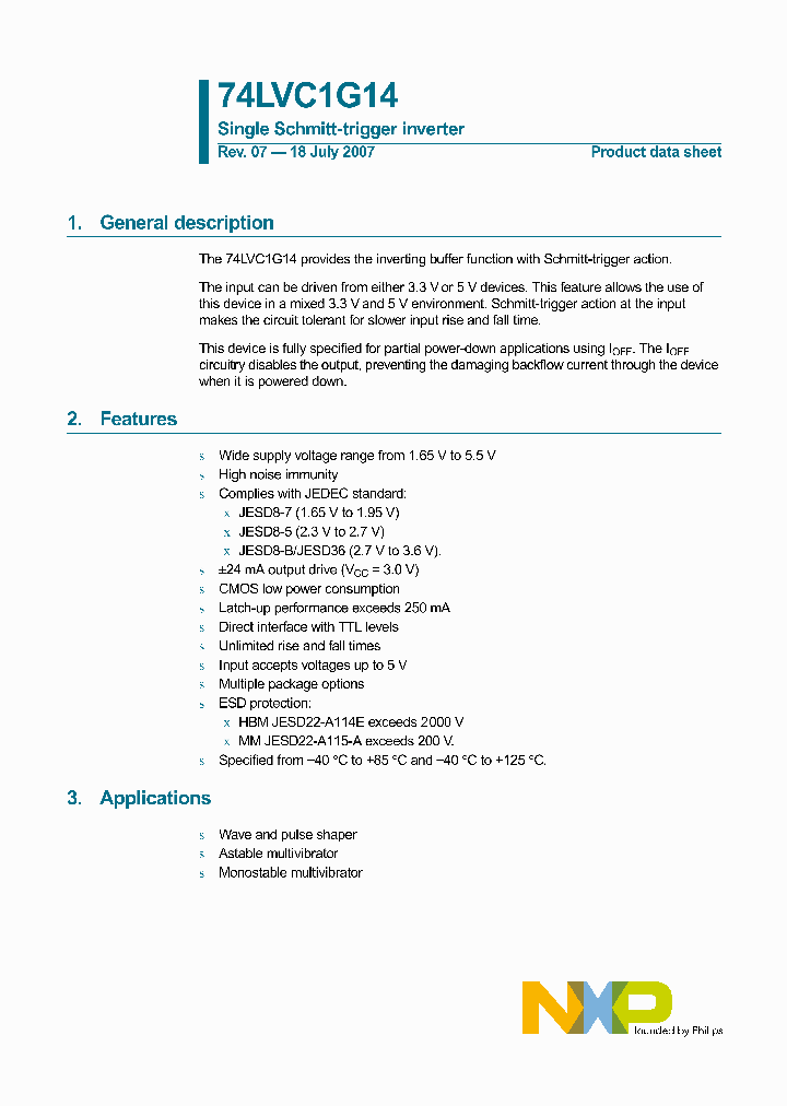 74LVC1G14GF_5895246.PDF Datasheet