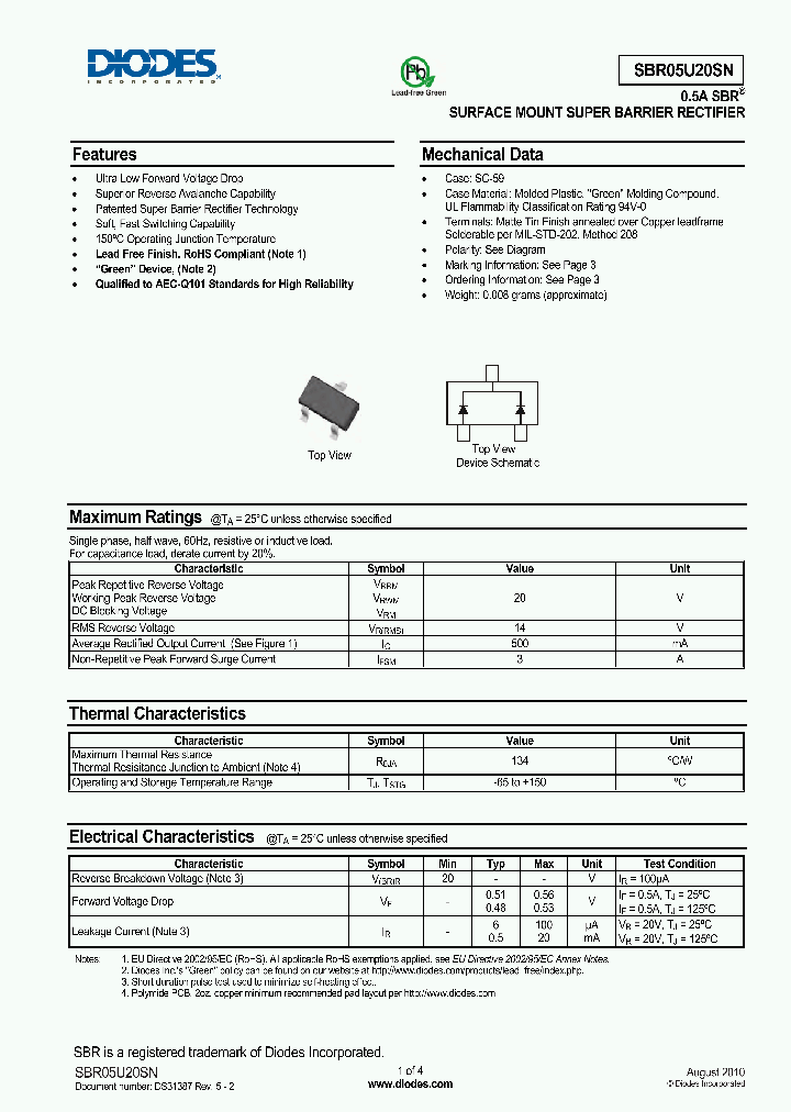 SBR05U20SN_5916126.PDF Datasheet