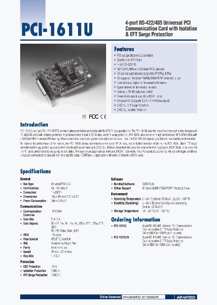 PCI-1611U_5916132.PDF Datasheet