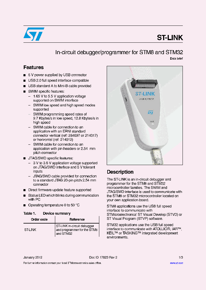 ST-LINK_5917185.PDF Datasheet