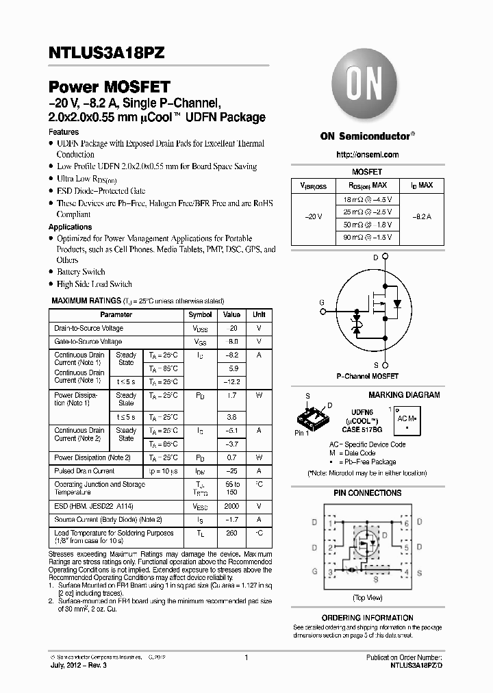 NTLUS3A18PZ_5919741.PDF Datasheet