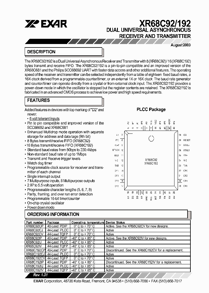 XR68C92_5924364.PDF Datasheet