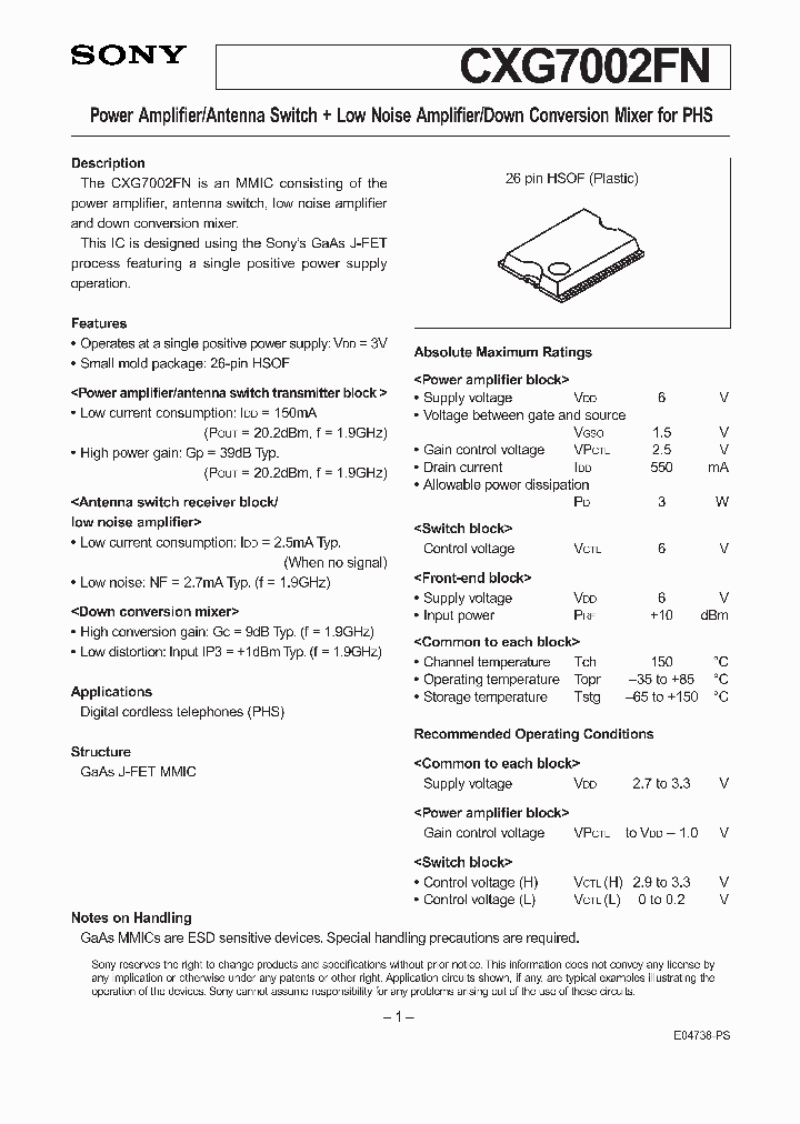 CXG7002FN_5925687.PDF Datasheet