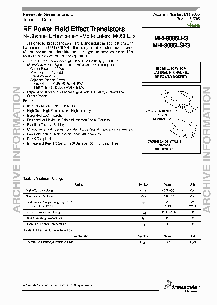 MRF9085LR306_5926110.PDF Datasheet