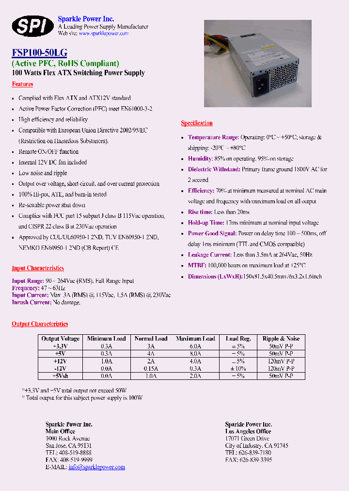 FSP100-50LG_5928105.PDF Datasheet