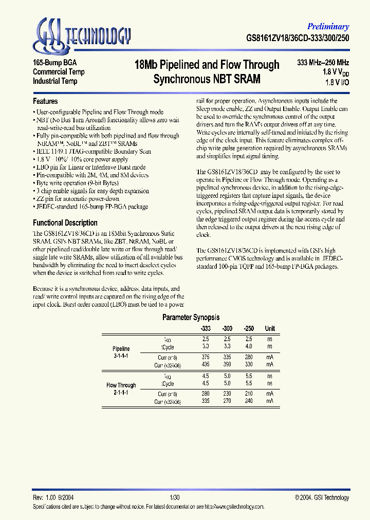 GS8161ZV36C_5930596.PDF Datasheet