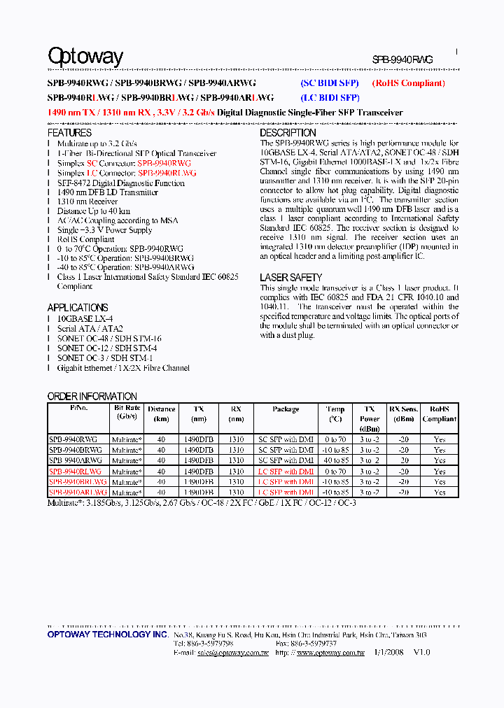 SPB-9940BRLWG_5931243.PDF Datasheet