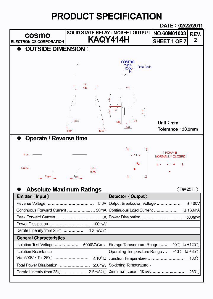 KAQY414H11_5930136.PDF Datasheet