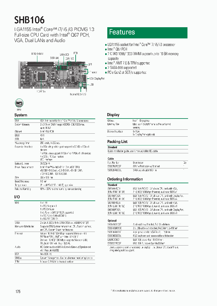 SHB106PGGA_5934361.PDF Datasheet